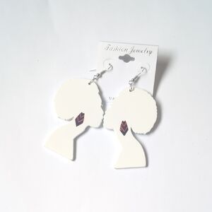 Fashion Jewelry White Minimalist Dangle‎ Earrings